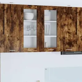 Seinakapp Uksega Suitsetatud Tamm 80 X 31 X 80 Cm Tehispuit