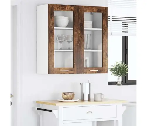 Seinakapp Uksega Suitsetatud Tamm 80 X 31 X 80 Cm Tehispuit