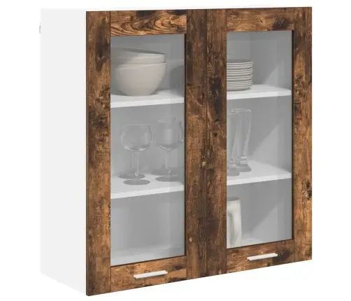 Seinakapp Uksega Suitsetatud Tamm 80 X 31 X 80 Cm Tehispuit