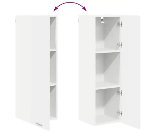 Piekarams Skapītis Ar Plauktu Riga Balts 30 X 31 X 100 Cm Vidaxl