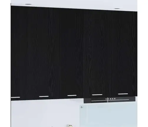 Piekarams Skapītis Riga Melns Ozolkoks 30 X 31 X 100 Cm Vidaxl