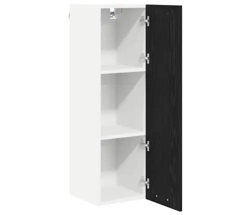 Piekarams Skapītis Riga Melns Ozolkoks 30 X 31 X 100 Cm Vidaxl