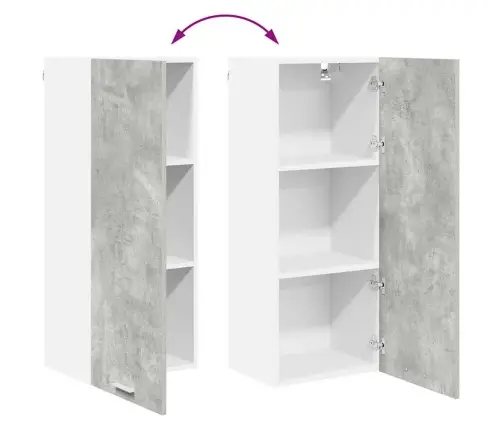 Seinakapp Uksega Riga Betoonhall 40 X 31 X 100 Cm Tehispuit