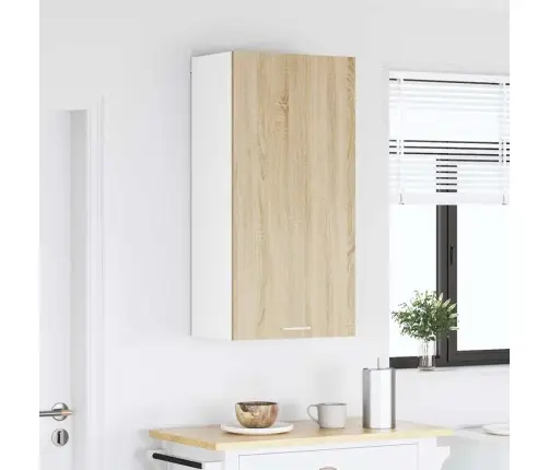 Piekarams Skapītis Riga Sonoma Ozols Un Balts 50 X 31 X 100 Cm Vidaxl