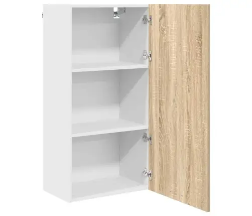 Piekarams Skapītis Riga Sonoma Ozols Un Balts 50 X 31 X 100 Cm Vidaxl