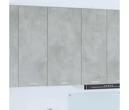 Seinakapp Uksega Betoonhall Ja Valge 50 X 31 X 100 Cm Tehispuit