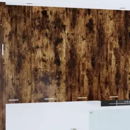 Piekarams Skapītis Ar Durvīm Riga Dūmaka Ozols 80 X 31 X 100 Cm Vidaxl