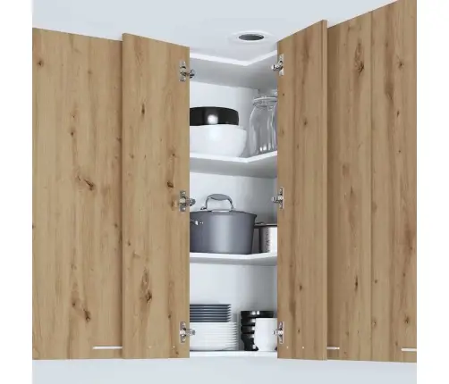 Piekarams Skapītis Ar Plauktu Riga Amatnieka Ozols Un Balts Vidaxl