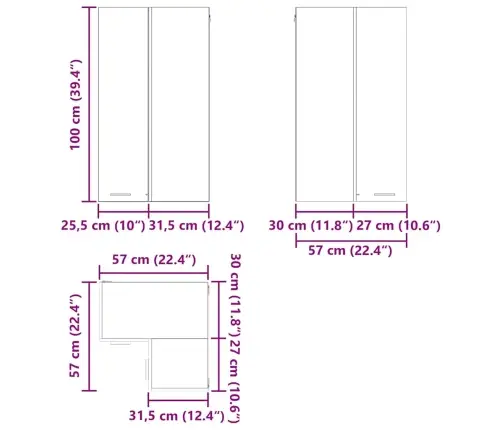 Piekarams Skapītis Ar Plauktu Riga Amatnieka Ozols Un Balts Vidaxl