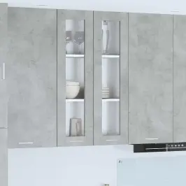 Piekarams Skapītis Riga Betona Pelēks 60 X 31 X 100 Cm Vidaxl