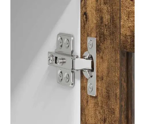 Piekarams Skapītis Ar Durvīm Riga Dūmaka Ozols 80 X 31 X 100 Cm Vidaxl