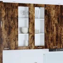 Piekarams Skapītis Ar Durvīm Riga Dūmaka Ozols 80 X 31 X 100 Cm Vidaxl