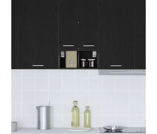 Piekarams Skapītis Riga Melns Ozolkoks 20 X 29.5 X 80 Cm Vidaxl