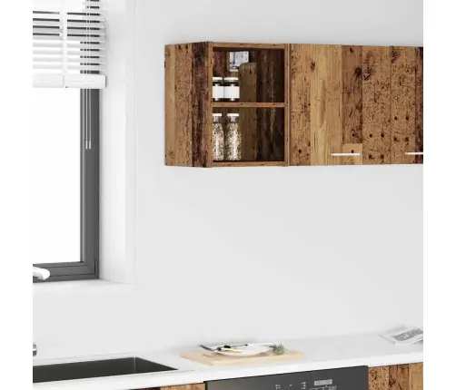 Pakabinama Spintelė Su Saugykla Senas Medis 30 X 29,5 X 40 Cm