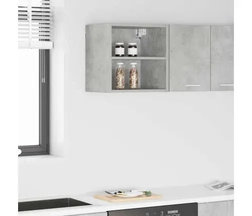 Seinakapp Ladustamisega Betoonhall 40 X 29,5 X 40 Cm Tehispuit