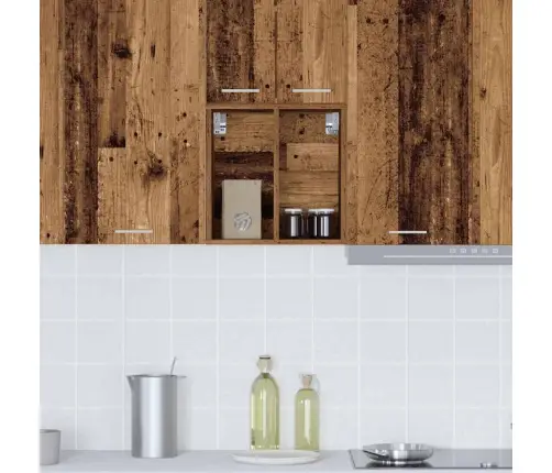 Seinakapp Ladustamisega Vana Puit 40 X 29,5 X 40 Cm Tehispuit