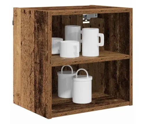 Seinakapp Ladustamisega Vana Puit 40 X 29,5 X 40 Cm Tehispuit