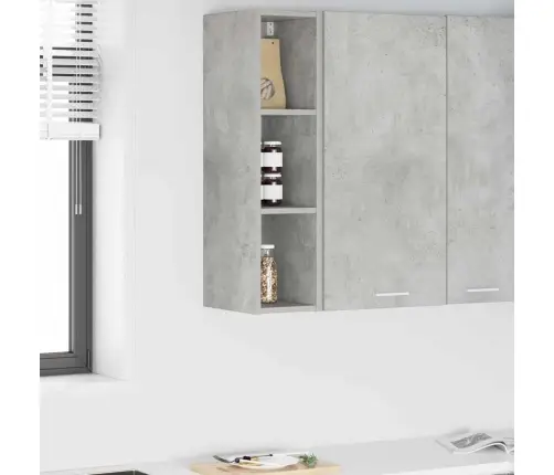 Seinakapp Ladustamisega Betoonhall 20 X 29,5 X 80 Cm Tehispuit