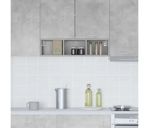 Seinakapp Ladustamisega Betoonhall 20 X 29,5 X 80 Cm Tehispuit