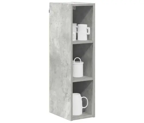 Seinakapp Ladustamisega Betoonhall 20 X 29,5 X 80 Cm Tehispuit