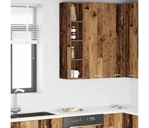 Piekarams Skapītis Ar Plauktu Riga Vecs Koks 20 X 29,5 X 100 Cm Vidaxl