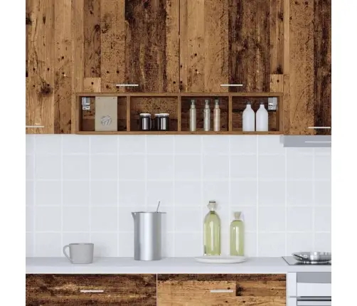 Piekarams Skapītis Ar Plauktu Riga Vecs Koks 20 X 29,5 X 100 Cm Vidaxl