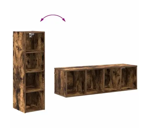 Seinakapp Suitsetatud Tamm 30 X 29,5 X 100 Cm Tehispuit