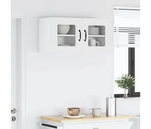 Virtuves Sienas Skapītis Ar Plauktu 2 Pcs Balts 40 X 31 X 40 Cm Vidaxl