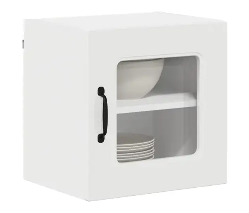 Virtuvės Spintelė Kalmar 2 Pcs Aukštai Blizganti Balta