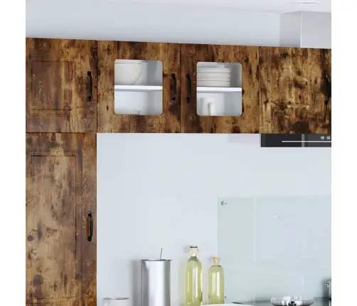 Virtuvės Spintelė Kalmar 2 Pcs Rūkyta Ąžuolas 40 X 31 X 40 Cm