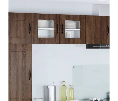 Köögikapp Kalmar 2 Pcs Pruun Tamme 40 X 31 X 40 Cm Tehispuit