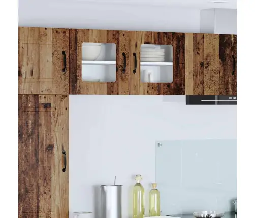 Virtuves Sienas Skapītis 2 Pcs Vecs Koks 40 X 31 X 40 Cm Vidaxl