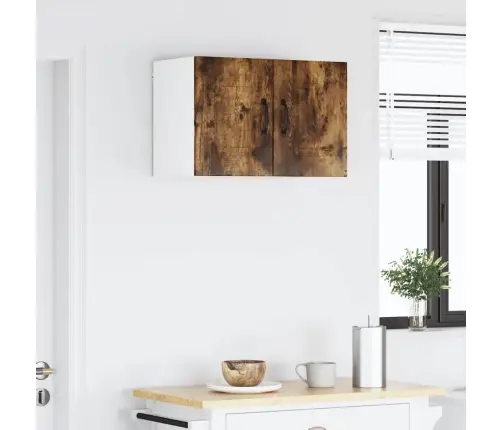 Köögikapp 2 Pcs Suitsetatud Tamm 30 X 31 X 40 Cm Tehispuit