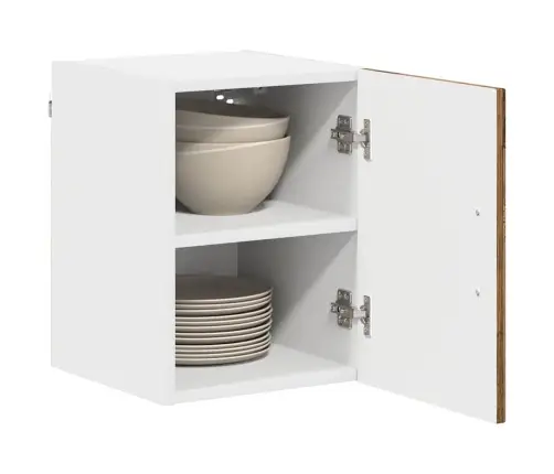 Virtuves Sienas Skapītis Ar Plauktu Vecs Koks 30 X 31 X 40 Cm Vidaxl