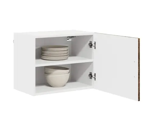 Virtuves Sienas Skapītis Ar Plauktu Vecs Koks 50 X 31 X 40 Cm Vidaxl