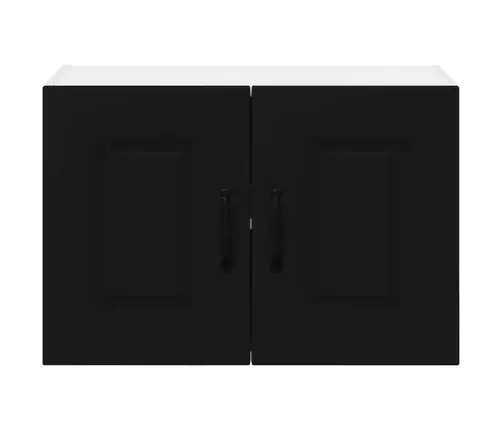Virtuvės Sieninė Spintelė Su Lentyna Juoda 60 X 31 X 40 Cm
