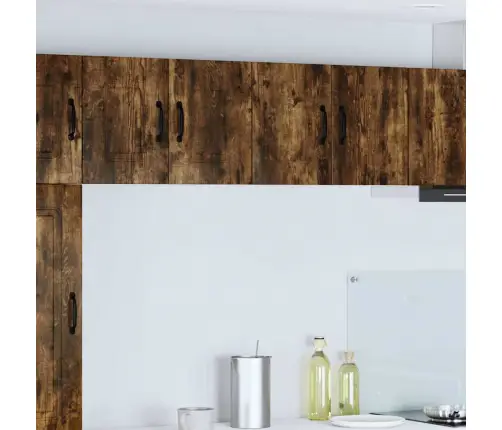 Virtuves Sienas Skapītis Ar Durvīm Dūmaka Ozols 60 X 31 X 40 Cm Vidaxl