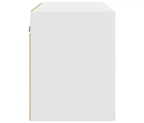 Virtuves Sienas Skapītis Ar Plauktu Balts 60 X 31 X 40 Cm Vidaxl