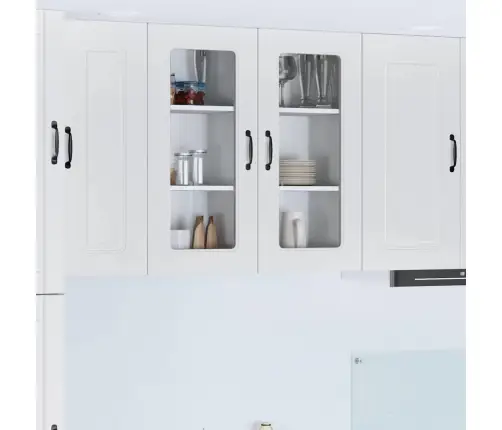 Köögikapp Kalmar Kergelt Läikiv Valge 40 X 31 X 80 Cm Tehispuit