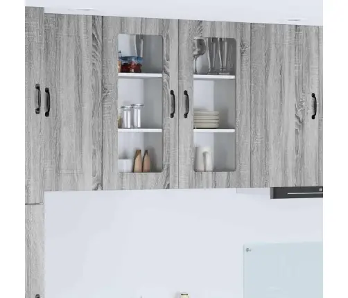 Virtuvės Spintelė Kalmar 2 Pcs Pilkas Sonoma 40 X 31 X 80 Cm