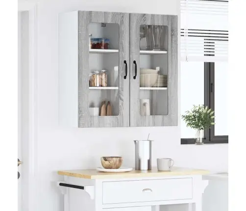 Virtuvės Spintelė Kalmar 2 Pcs Pilkas Sonoma 40 X 31 X 80 Cm