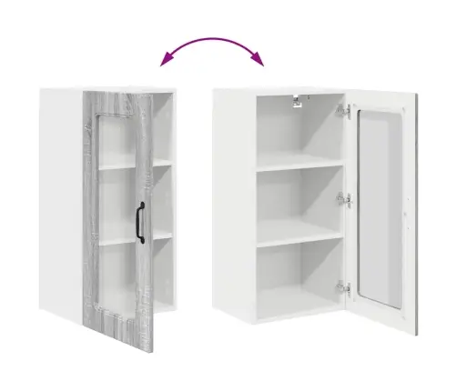 Virtuvės Spintelė Kalmar 2 Pcs Pilkas Sonoma 40 X 31 X 80 Cm