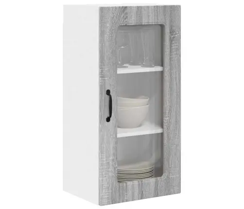 Virtuvės Spintelė Kalmar 2 Pcs Pilkas Sonoma 40 X 31 X 80 Cm