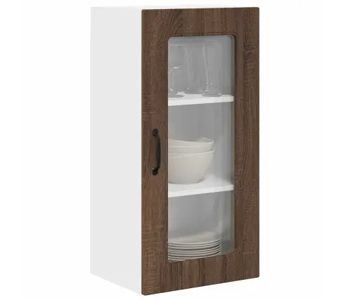 Seinakapp Kööki 2 Pcs Pruun Tamme 40 X 31 X 80 Cm Tehispuit