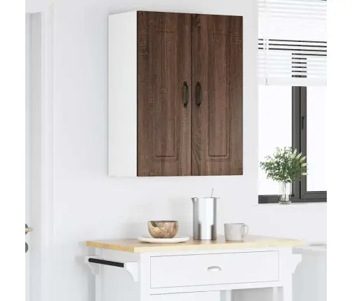 Virtuves Sienas Skapītis 2 Pcs Brūns Ozols 30 X 31 X 80 Cm Vidaxl
