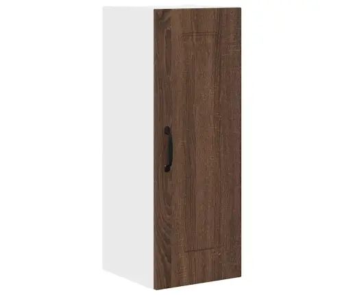 Virtuves Sienas Skapītis 2 Pcs Brūns Ozols 30 X 31 X 80 Cm Vidaxl