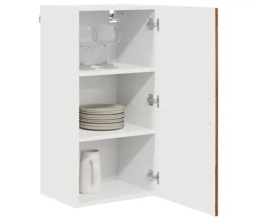 Virtuves Sienas Skapītis Ar Plauktu Vecs Koks 40 X 31 X 80 Cm Vidaxl