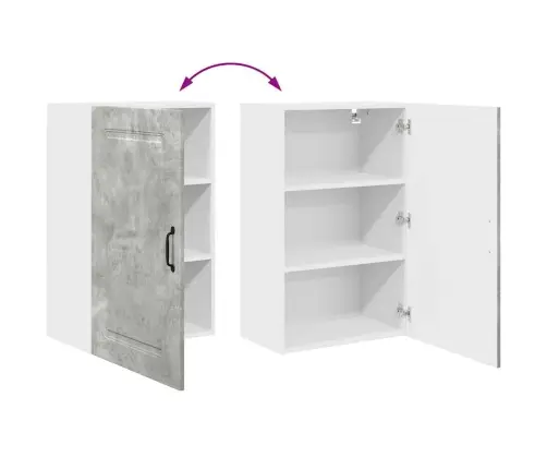 Virtuves Sienas Skapītis Betona Pelēks 50 X 31 X 80 Cm Vidaxl