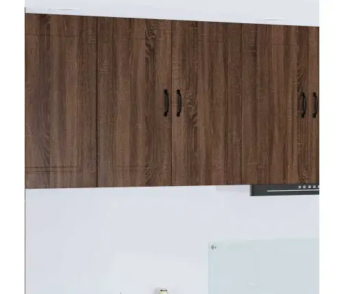 Seinakapp Kööki Riiuliga Pruun Tamme 80 X 31 X 80 Cm Tehispuit