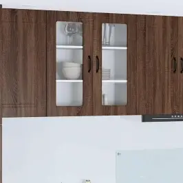 Virtuves Skapis Brūns Ozols 80 X 31 X 80 Cm Inženierijas Koks Vidaxl